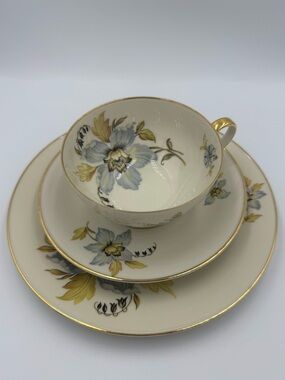 Vintage PT Bavaria Tirschenreuth Floral Tea Trio Set #1250